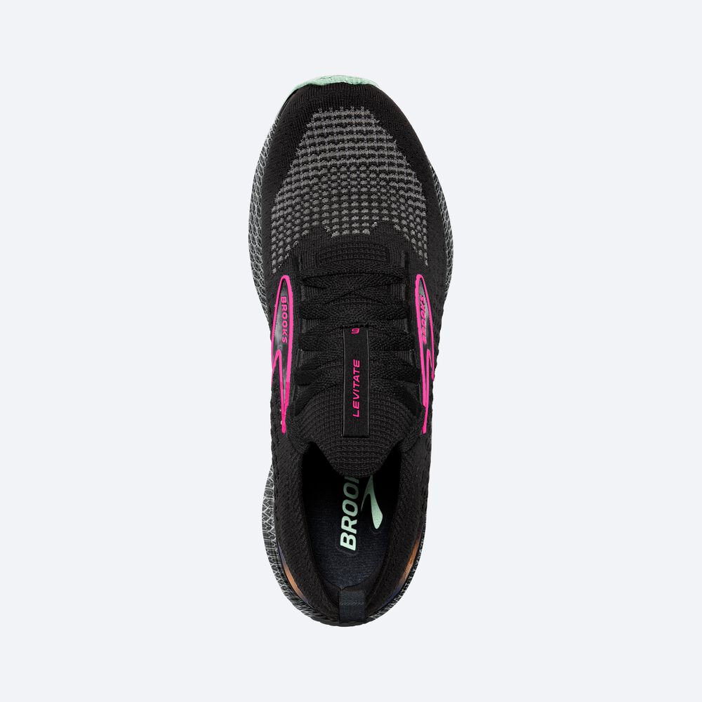 Zapatillas Running Brooks Levitate StealthFit 6 Mujer Negras/Rosas | CR17942