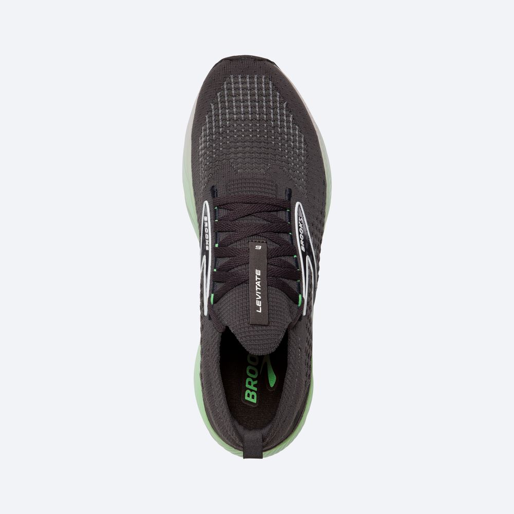 Zapatillas Running Brooks Levitate StealthFit 6 Hombre Negras/Verde/Blancas | CR29568