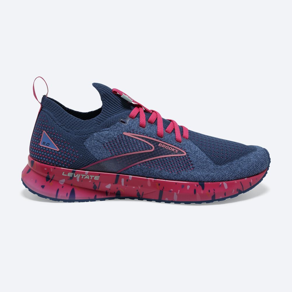 Zapatillas Running Brooks Levitate StealthFit 5 Mujer Azules/Moradas | CR29803