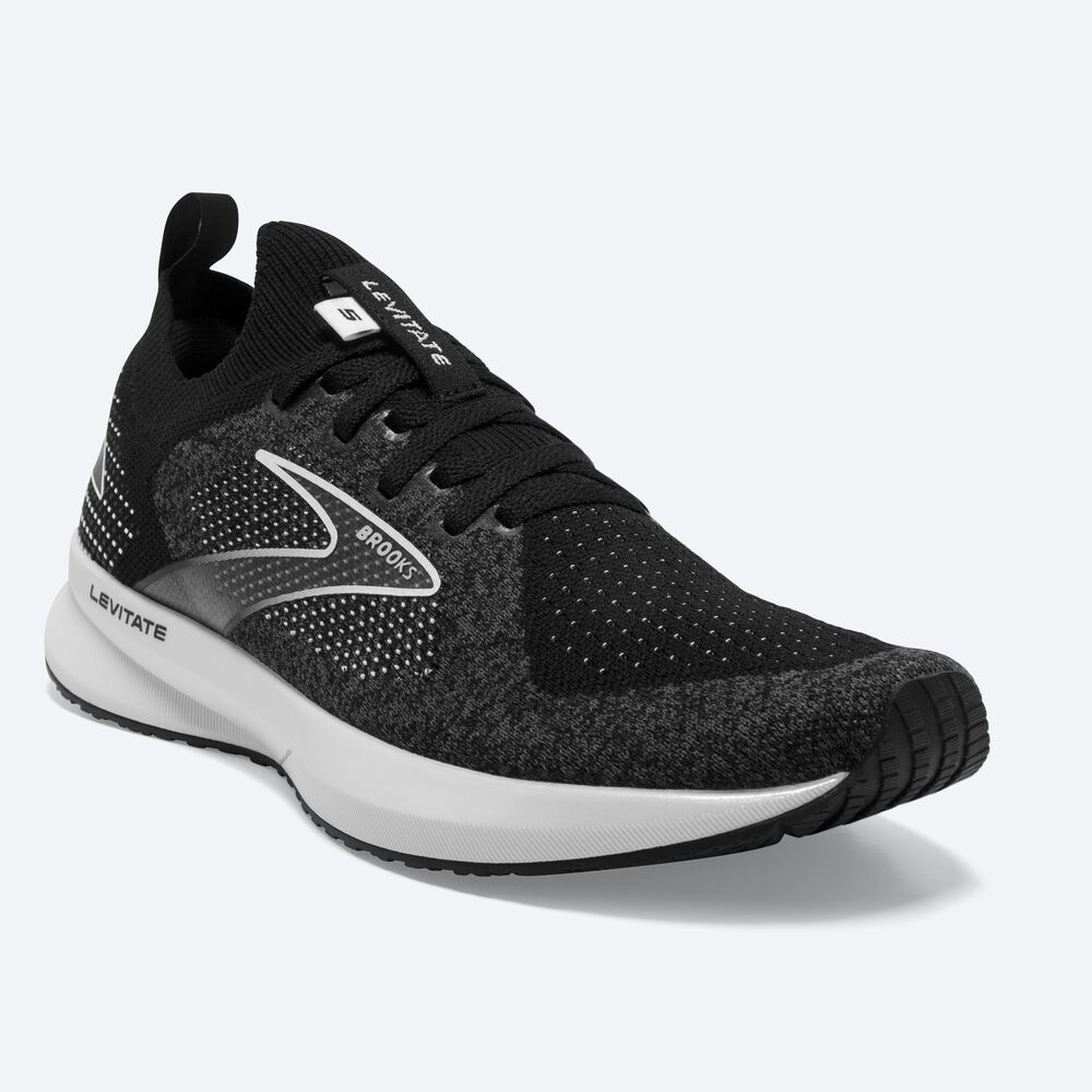 Zapatillas Running Brooks Levitate StealthFit 5 Mujer Negras/Gris/Blancas | CR51029