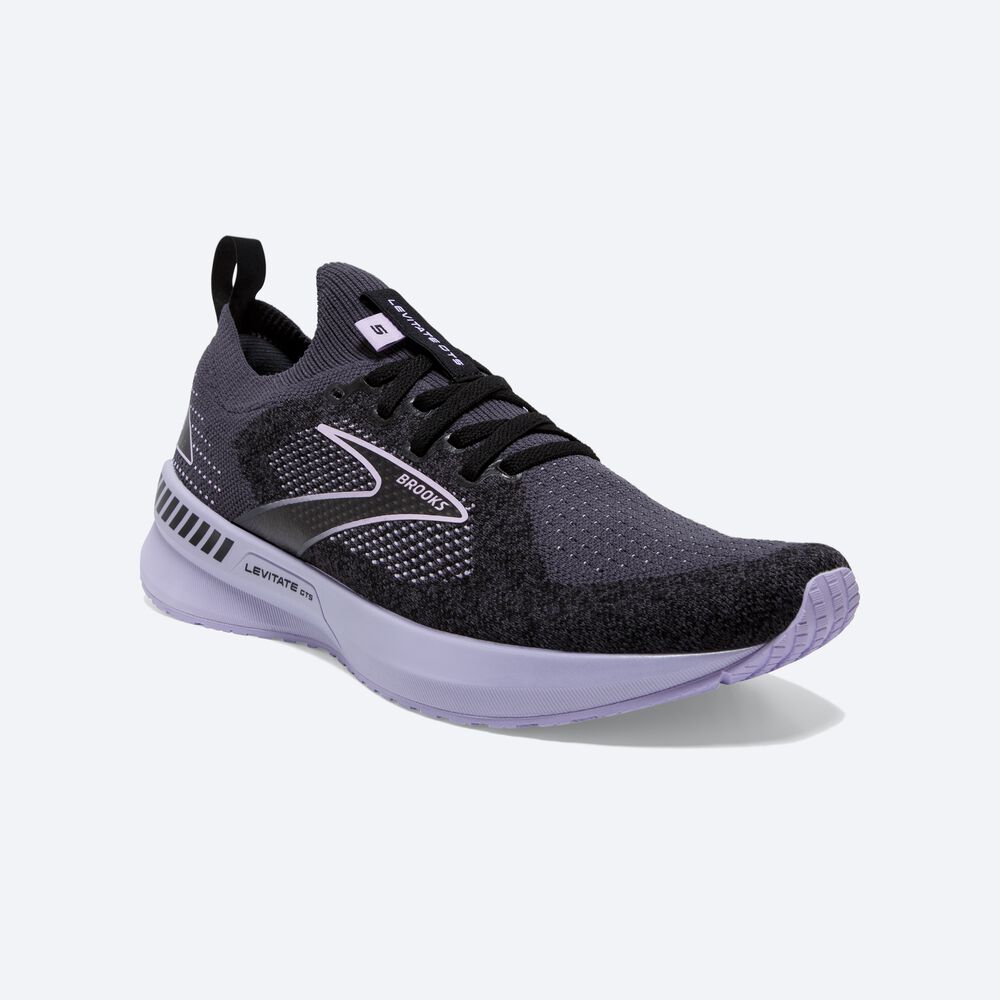 Zapatillas Running Brooks Levitate StealthFit GTS 5 Mujer Negras | CR67120