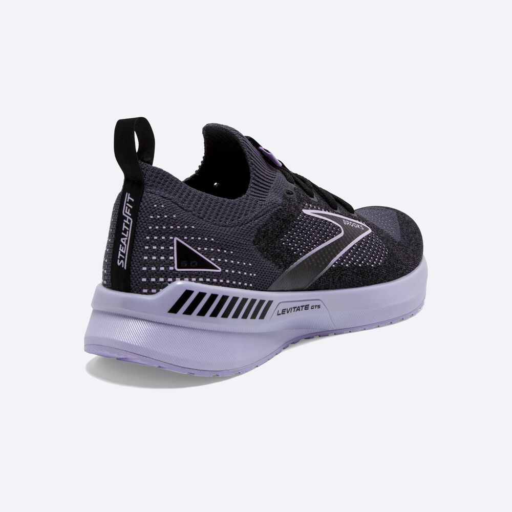 Zapatillas Running Brooks Levitate StealthFit GTS 5 Mujer Negras | CR67120