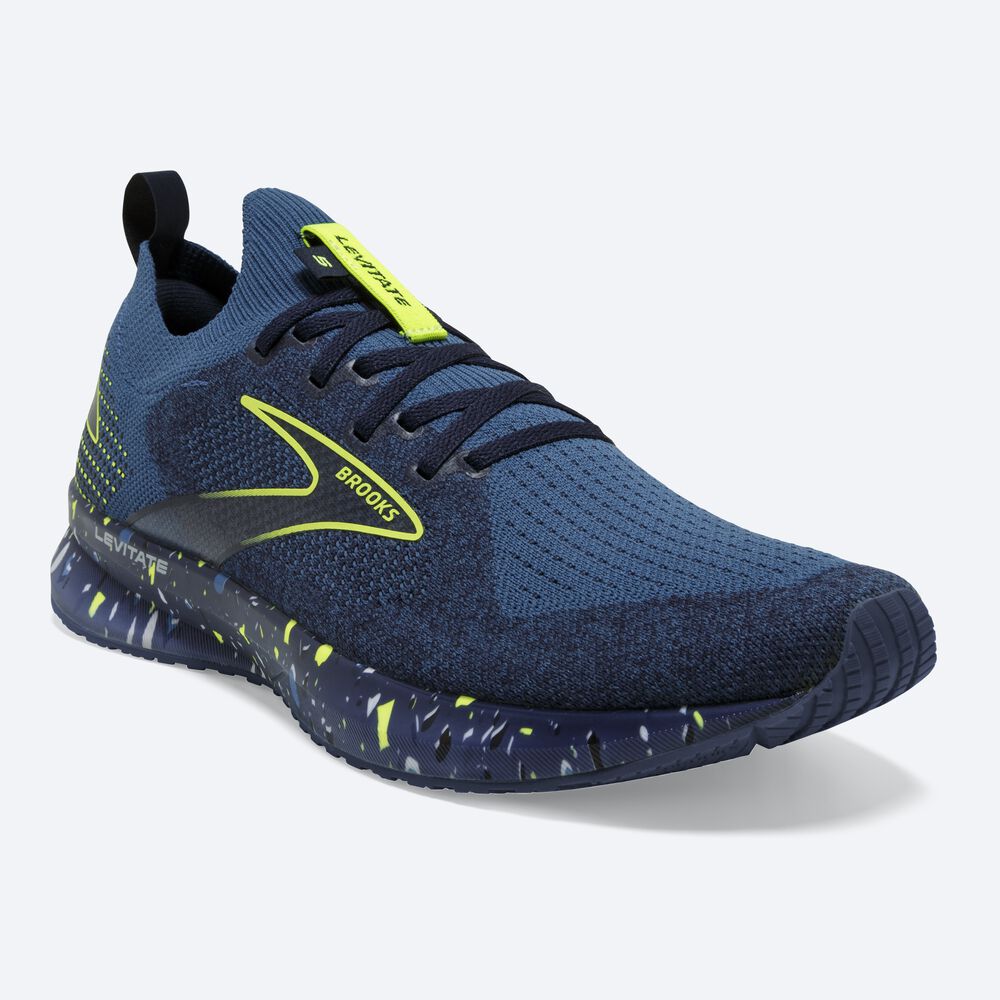 Zapatillas Running Brooks Levitate StealthFit 5 Hombre Azules Oscuro/Azul Marino | CR71685