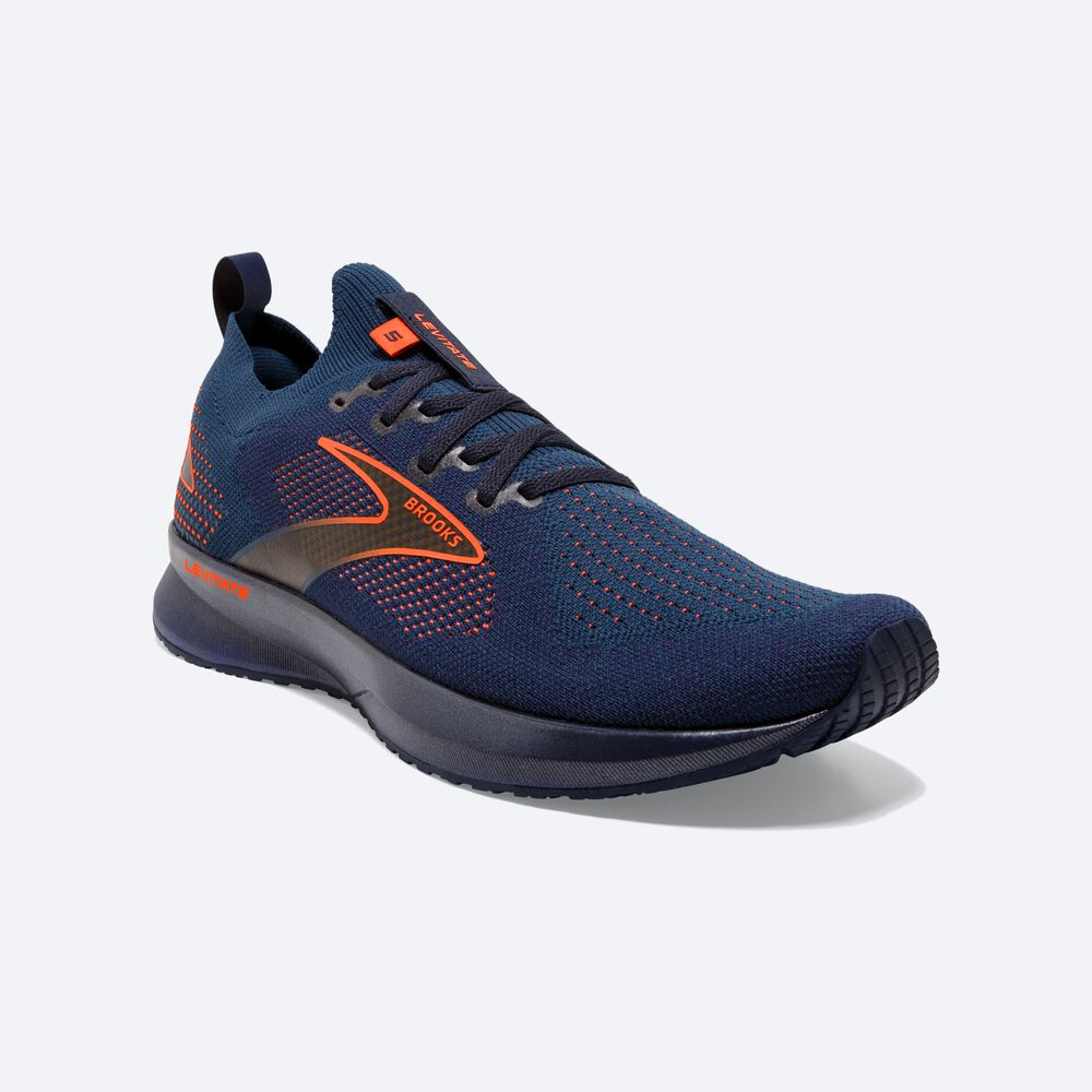 Zapatillas Running Brooks Levitate StealthFit 5 Hombre Azul Marino/Marrones | CR71923