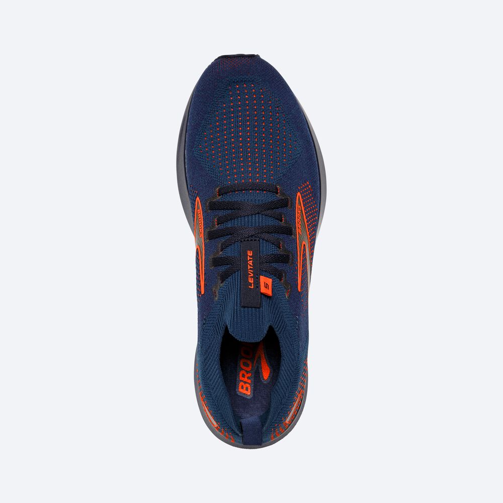 Zapatillas Running Brooks Levitate StealthFit 5 Hombre Azul Marino/Marrones | CR71923