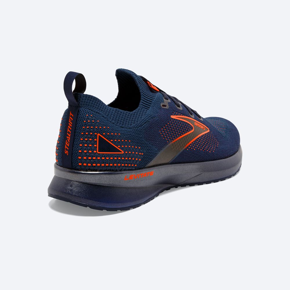 Zapatillas Running Brooks Levitate StealthFit 5 Hombre Azul Marino/Marrones | CR71923