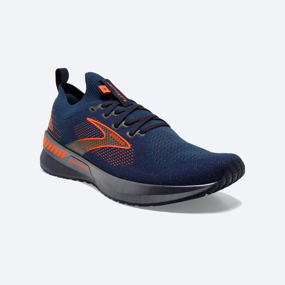 Zapatillas Running Brooks Levitate StealthFit GTS 5 Hombre Azul Marino/Marrones | CR72096