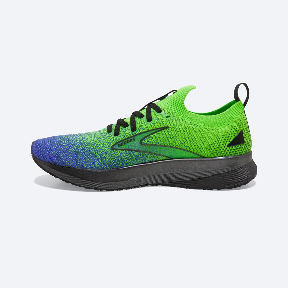 Zapatillas Running Brooks Levitate StealthFit 5 Hombre Verde/Negras/Azules | CR73018