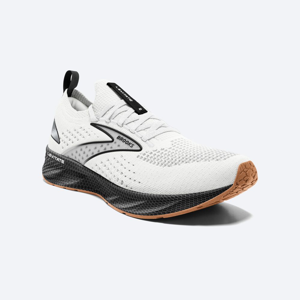 Zapatillas Running Brooks Levitate StealthFit 6 Hombre Blancas/Negras | CR78549