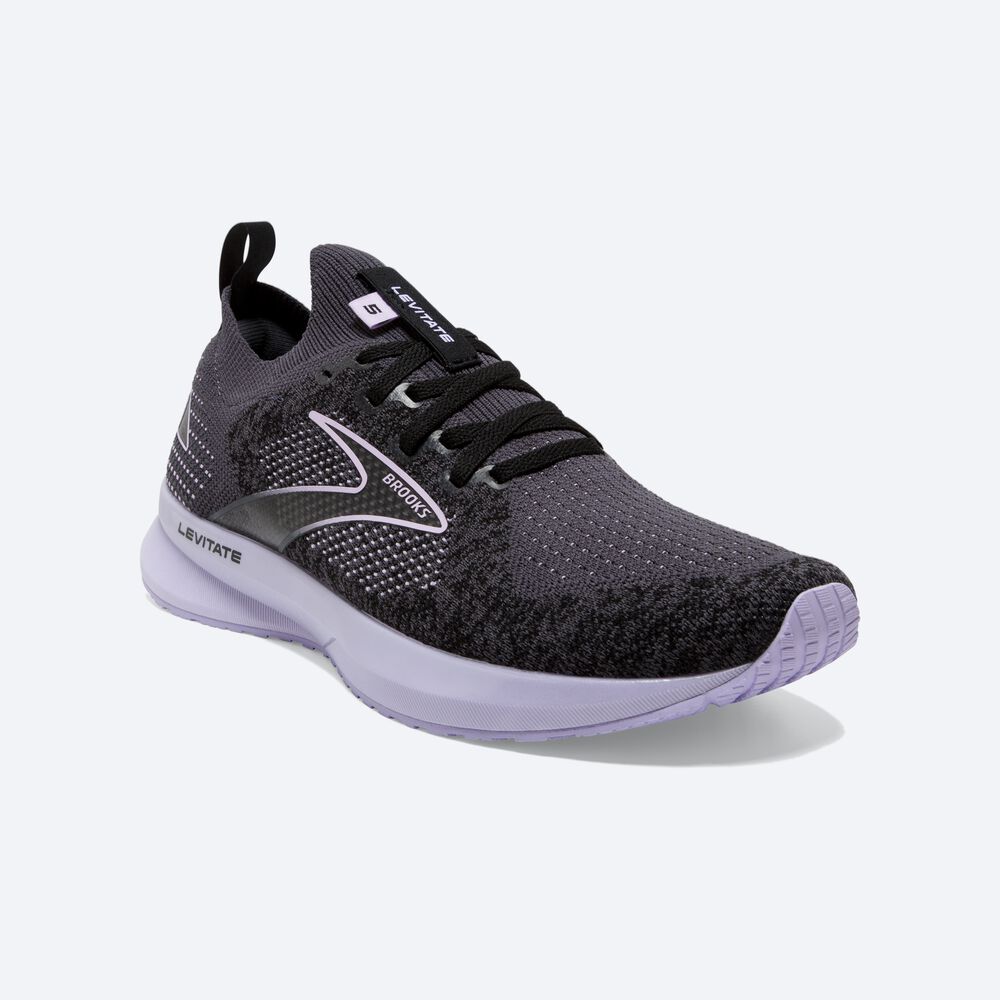 Zapatillas Running Brooks Levitate StealthFit 5 Mujer Negras | CR85107