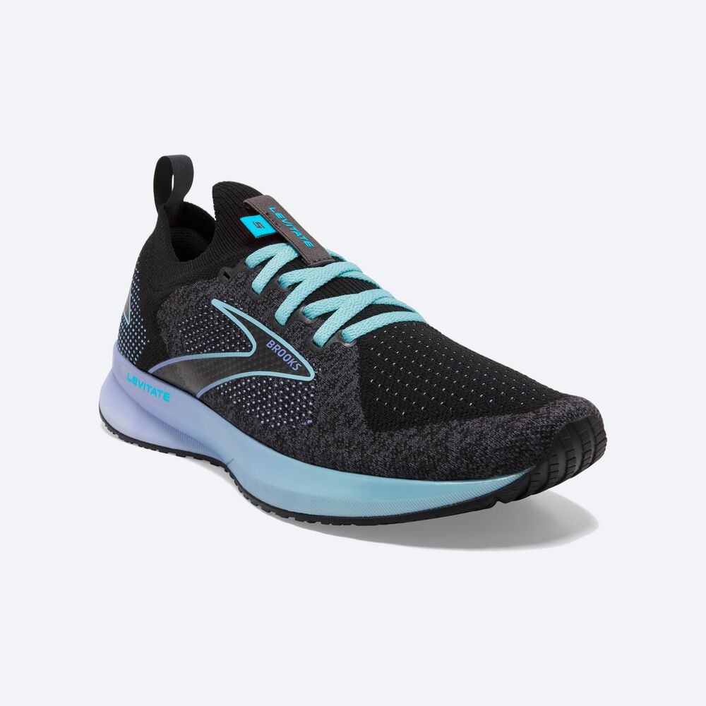 Zapatillas Running Brooks Levitate StealthFit 5 Mujer Azules/Flores/Negras | CR87163