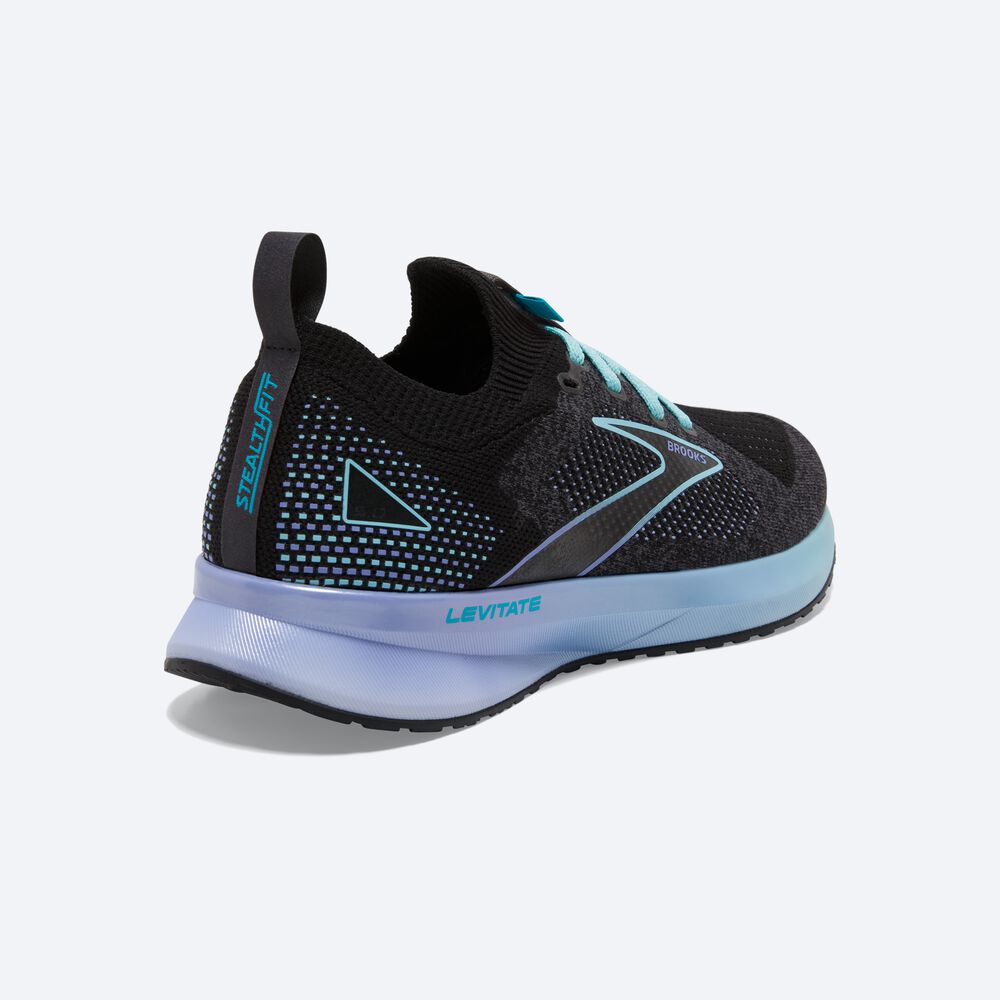 Zapatillas Running Brooks Levitate StealthFit 5 Mujer Azules/Flores/Negras | CR87163