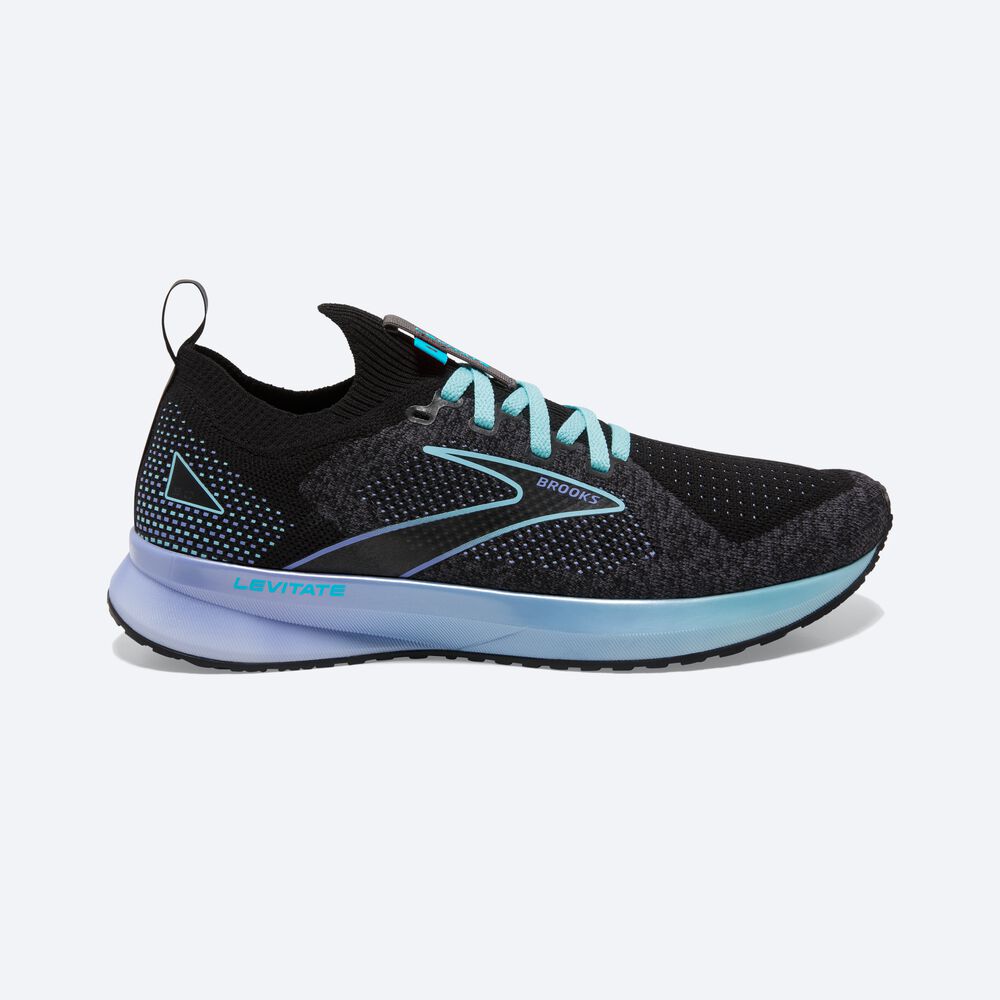 Zapatillas Running Brooks Levitate StealthFit 5 Mujer Azules/Flores/Negras | CR87163