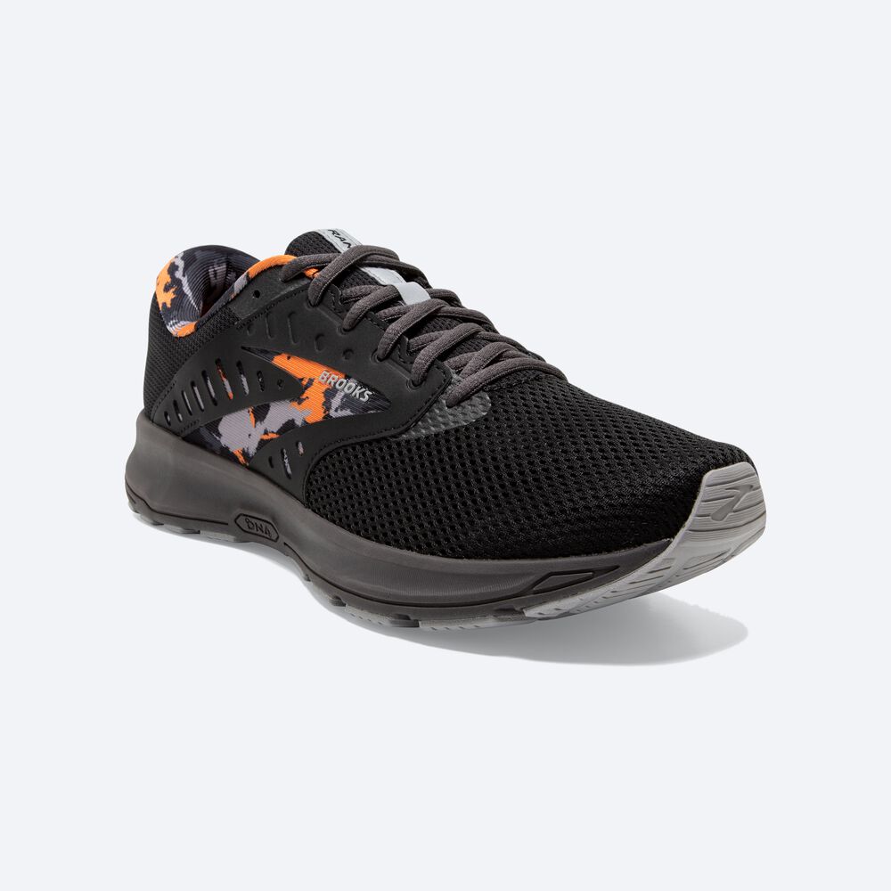 Zapatillas Running Brooks Range 2 Hombre Negras/Gris/Naranjas | CR27635