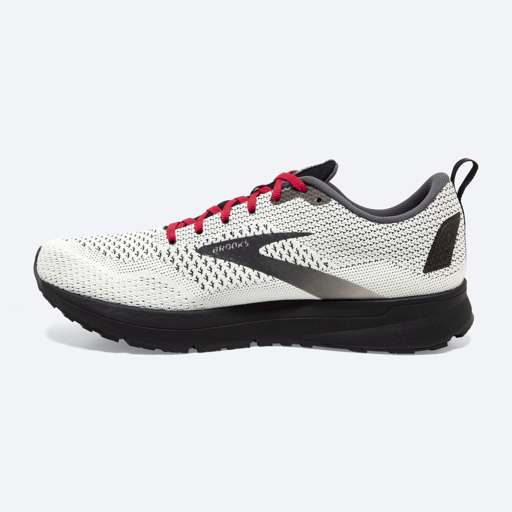 Zapatillas Running Brooks Revel 4 Hombre Blancas/Negras/Rojas | CR86902