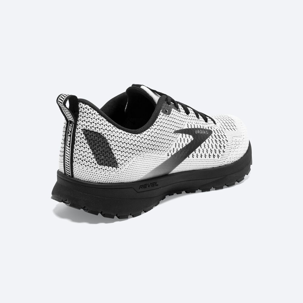 Zapatillas Running Brooks Revel 4 Mujer Blancas/Negras | CR19762