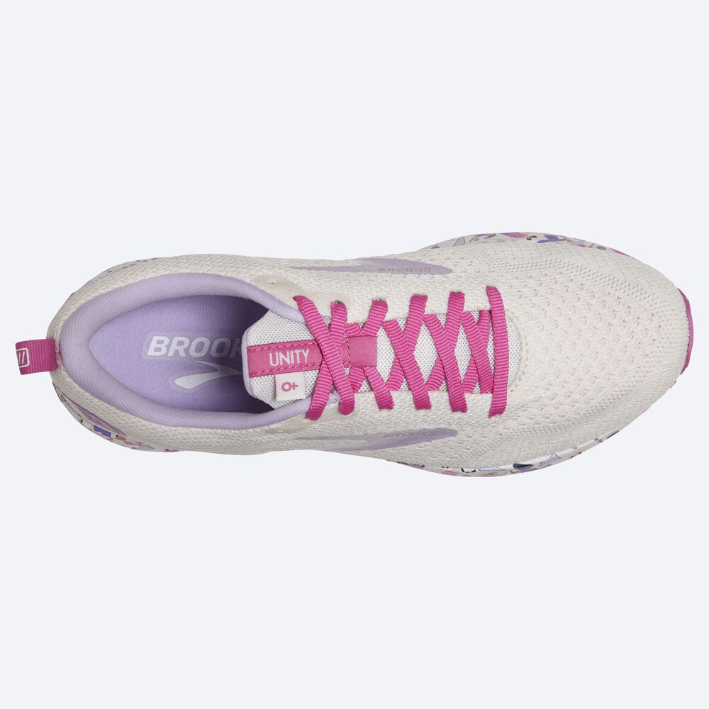 Zapatillas Running Brooks Revel 4 Mujer Blancas/Rosas | CR27510