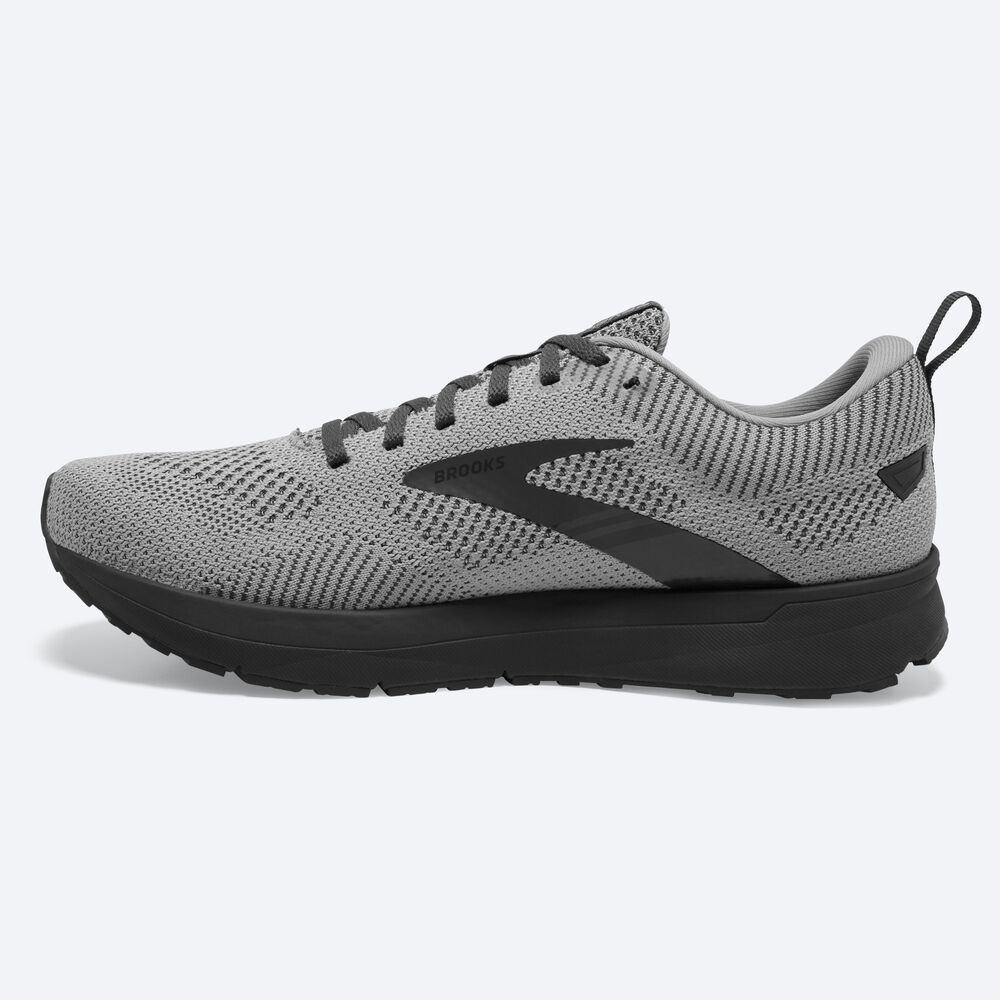 Zapatillas Running Brooks Revel 5 Hombre Gris/Blancas/Metal | CR26598