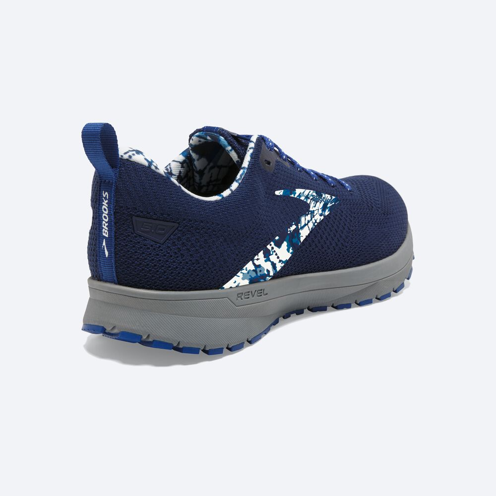 Zapatillas Running Brooks Revel 5 Hombre Azules/Azules/Blancas | CR67495