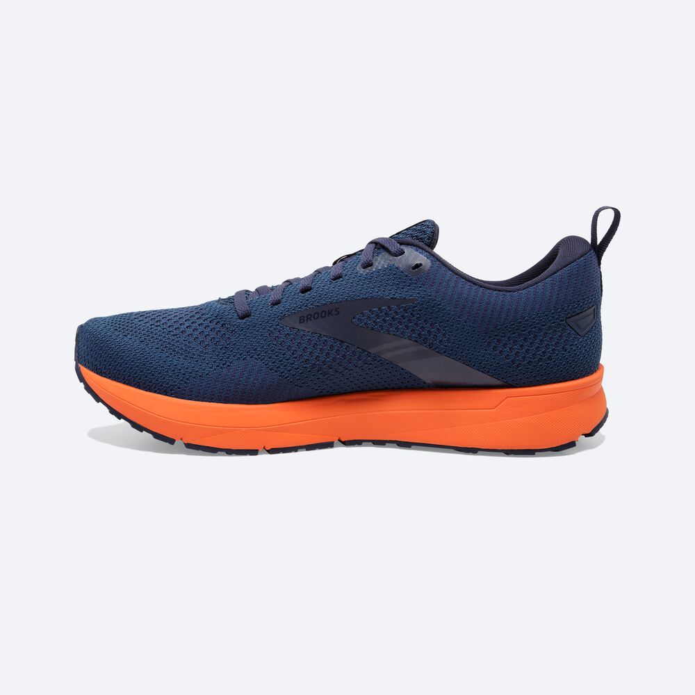 Zapatillas Running Brooks Revel 5 Hombre Marrones/Azul Marino | CR67839