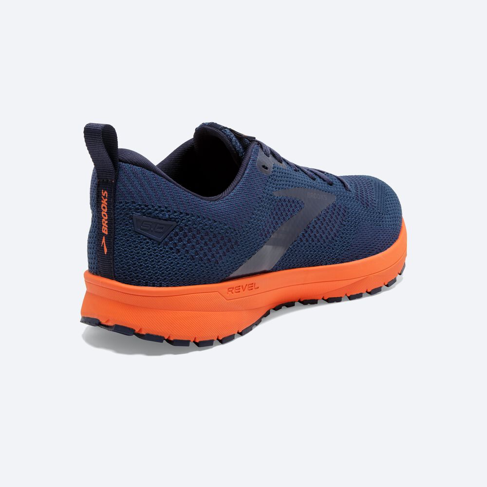 Zapatillas Running Brooks Revel 5 Hombre Marrones/Azul Marino | CR67839