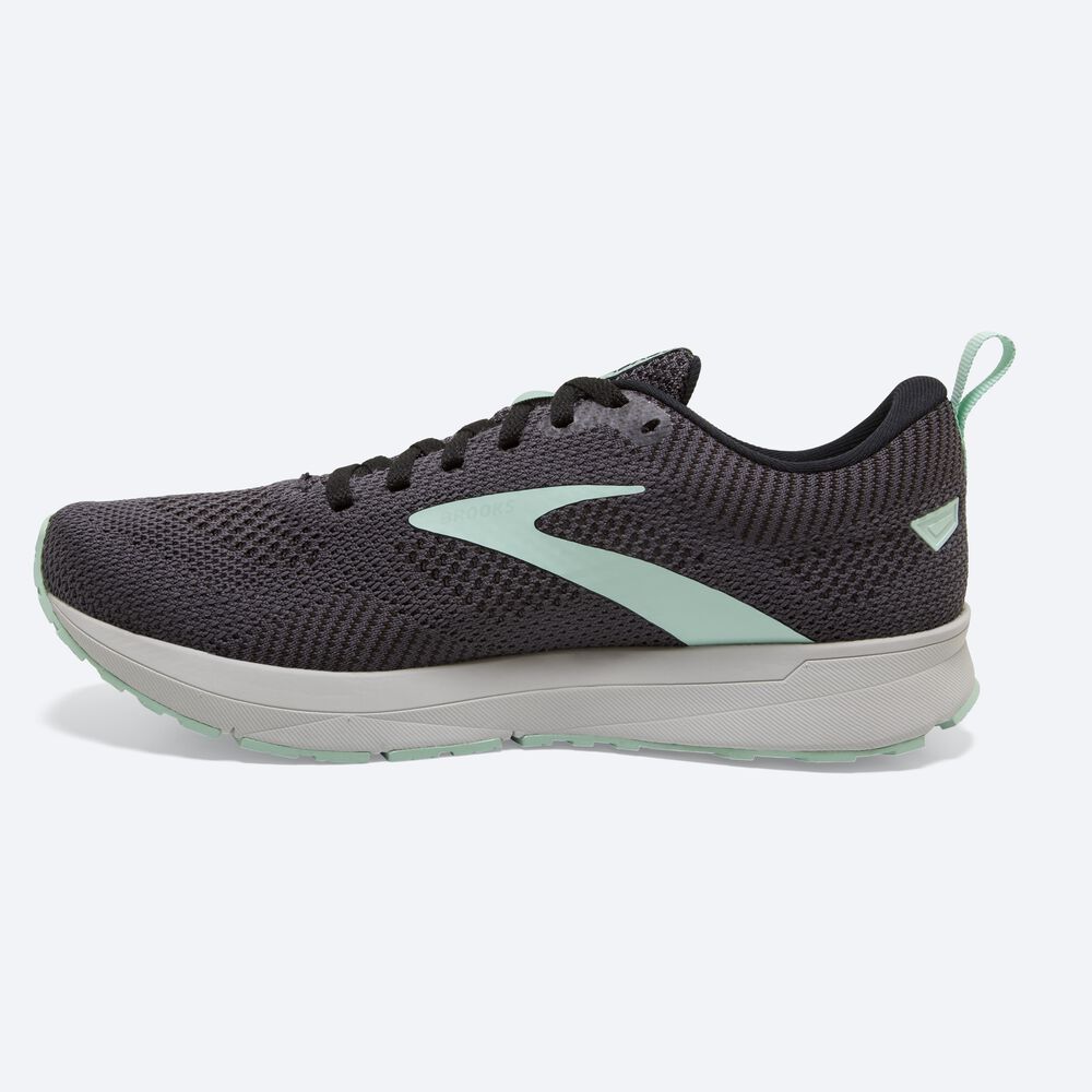 Zapatillas Running Brooks Revel 5 Mujer Negras/Verde | CR05371