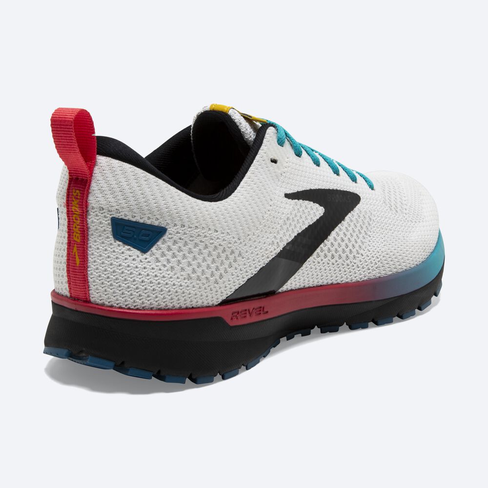 Zapatillas Running Brooks Revel 5 Mujer Blancas/Negras/Azules | CR30924