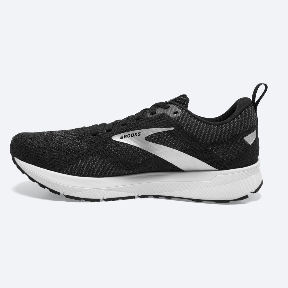 Zapatillas Running Brooks Revel 5 Mujer Negras/Metal/Blancas | CR38095