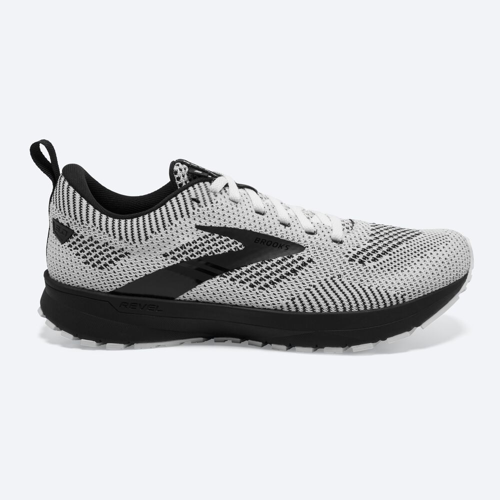 Zapatillas Running Brooks Revel 5 Mujer Blancas/Negras | CR89710