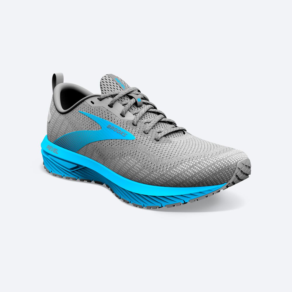 Zapatillas Running Brooks Revel 6 Hombre Negras/Azules | CR92648