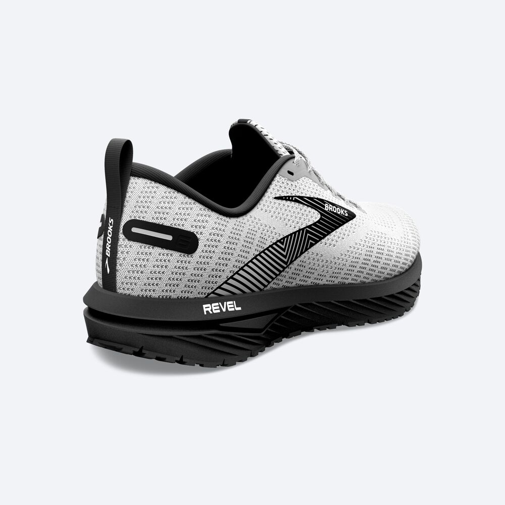 Zapatillas Running Brooks Revel 6 Hombre Blancas/Negras | CR92816