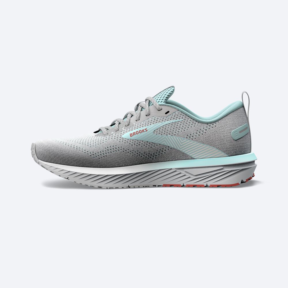 Zapatillas Running Brooks Revel 6 Mujer Gris/Azules | CR45637