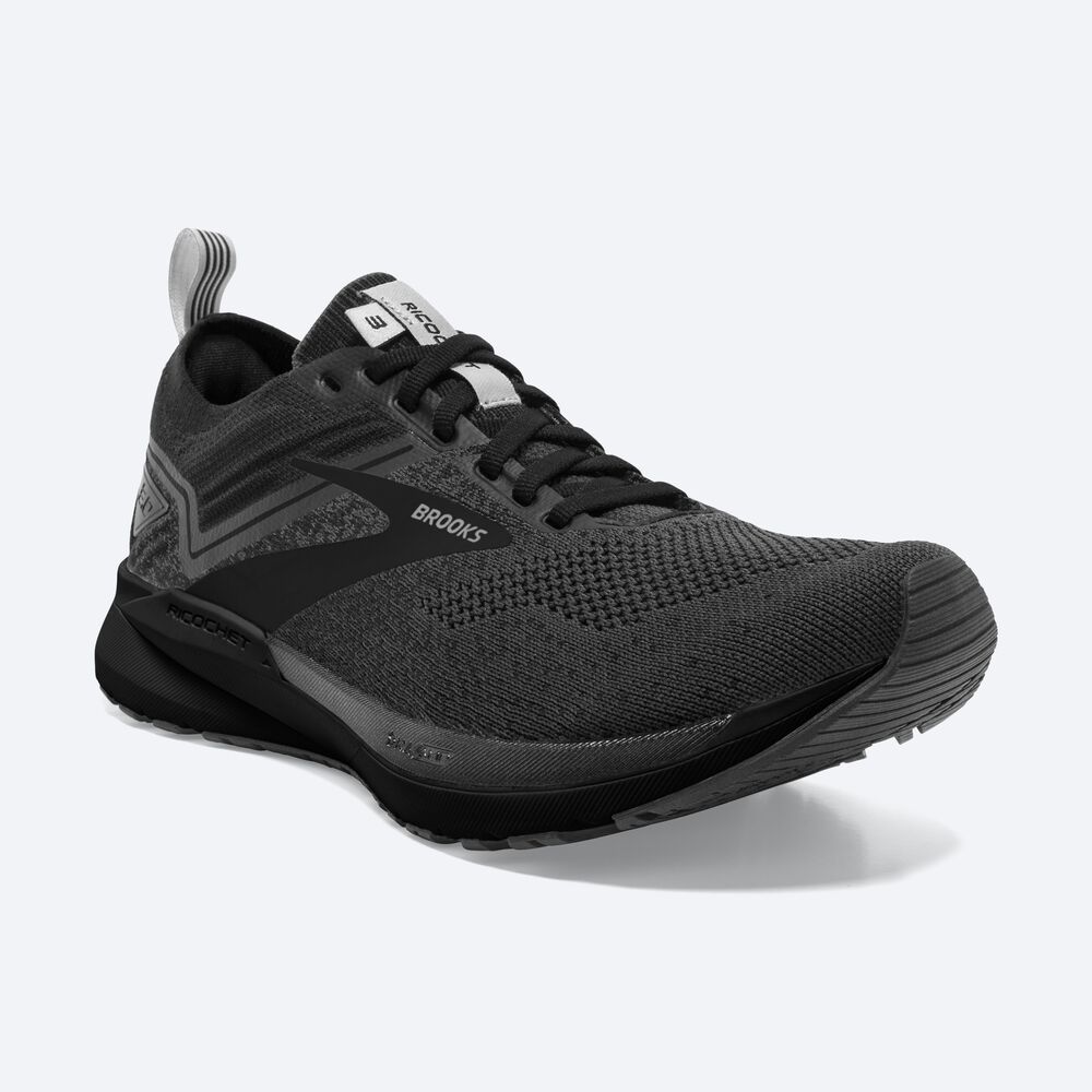 Zapatillas Running Brooks Ricochet 3 Hombre Negras | CR37065