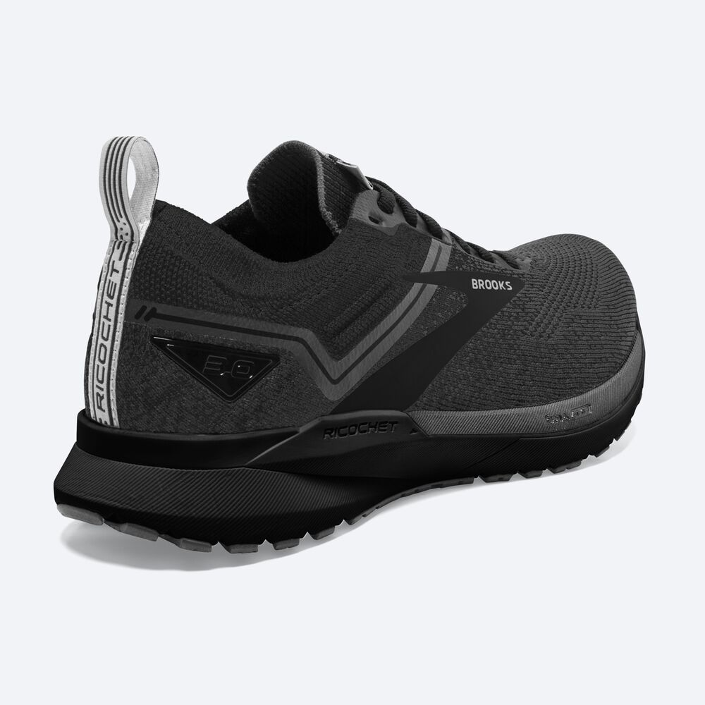 Zapatillas Running Brooks Ricochet 3 Hombre Negras | CR37065