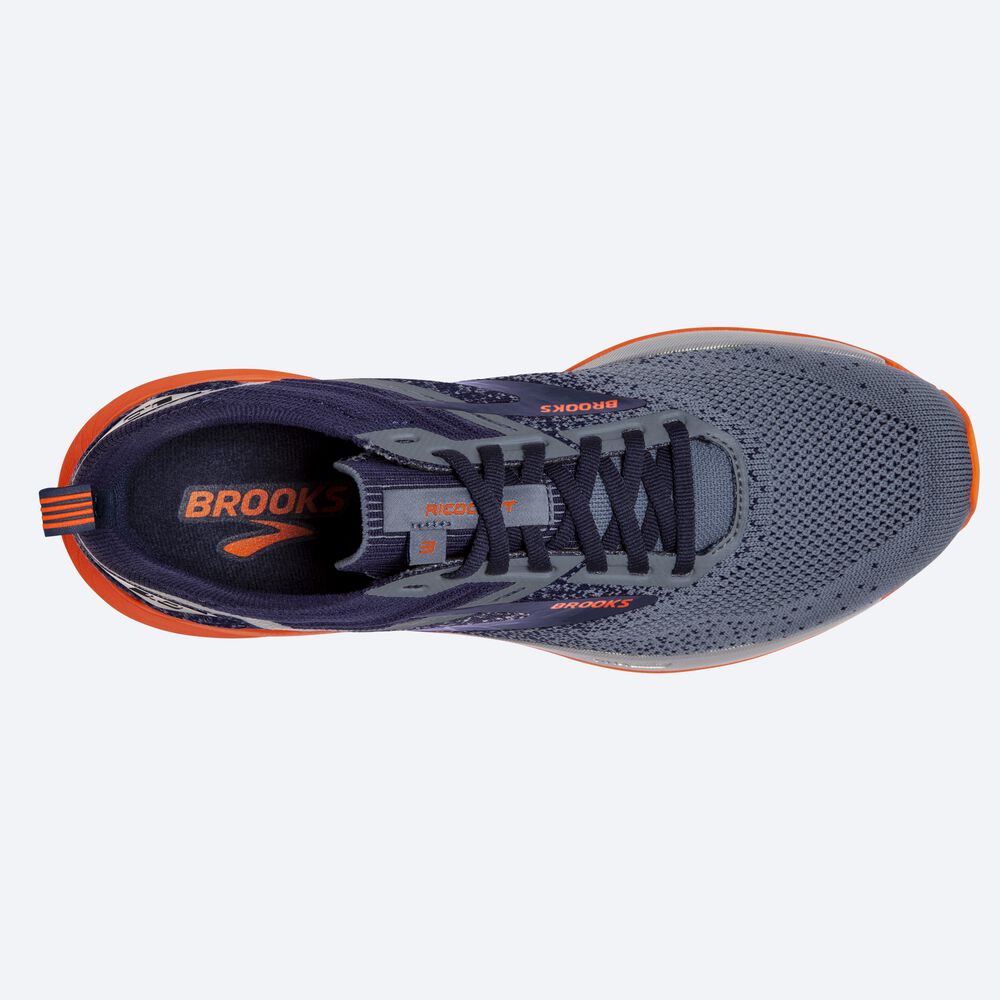 Zapatillas Running Brooks Ricochet 3 Hombre Azul Marino/Gris/Rojas Oscuro | CR58096