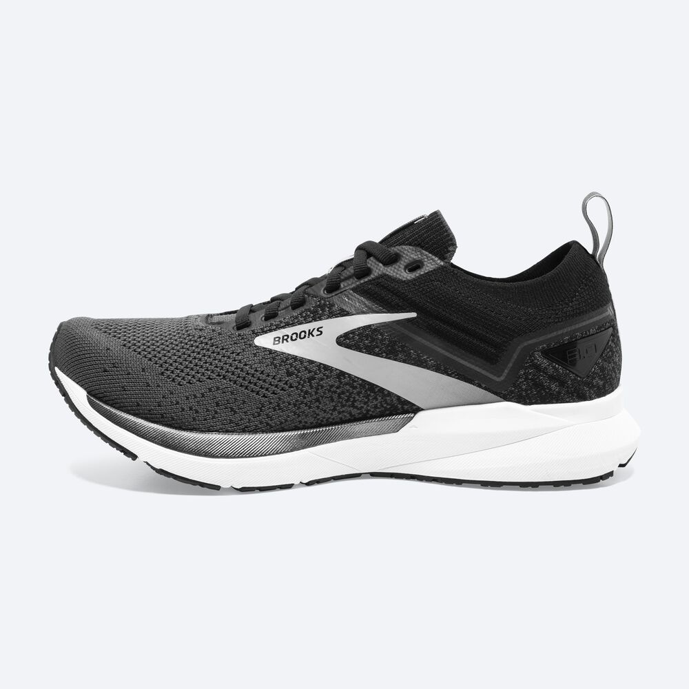 Zapatillas Running Brooks Ricochet 3 Hombre Negras/Blancas | CR98174