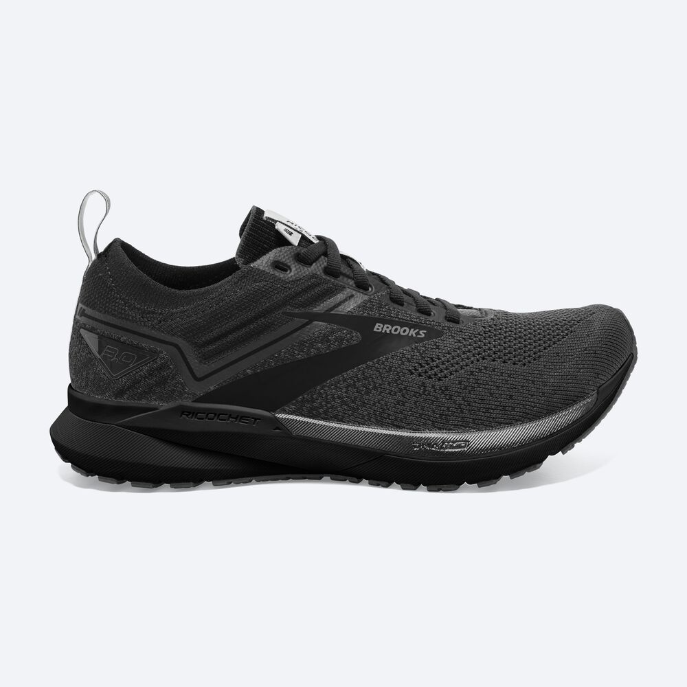 Zapatillas Running Brooks Ricochet 3 Mujer Negras | CR42980