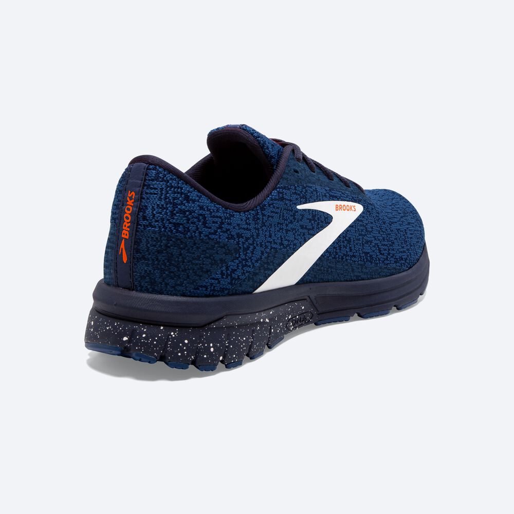 Zapatillas Running Brooks Signal 3 Hombre Azul Marino/Naranjas/Blancas | CR06178