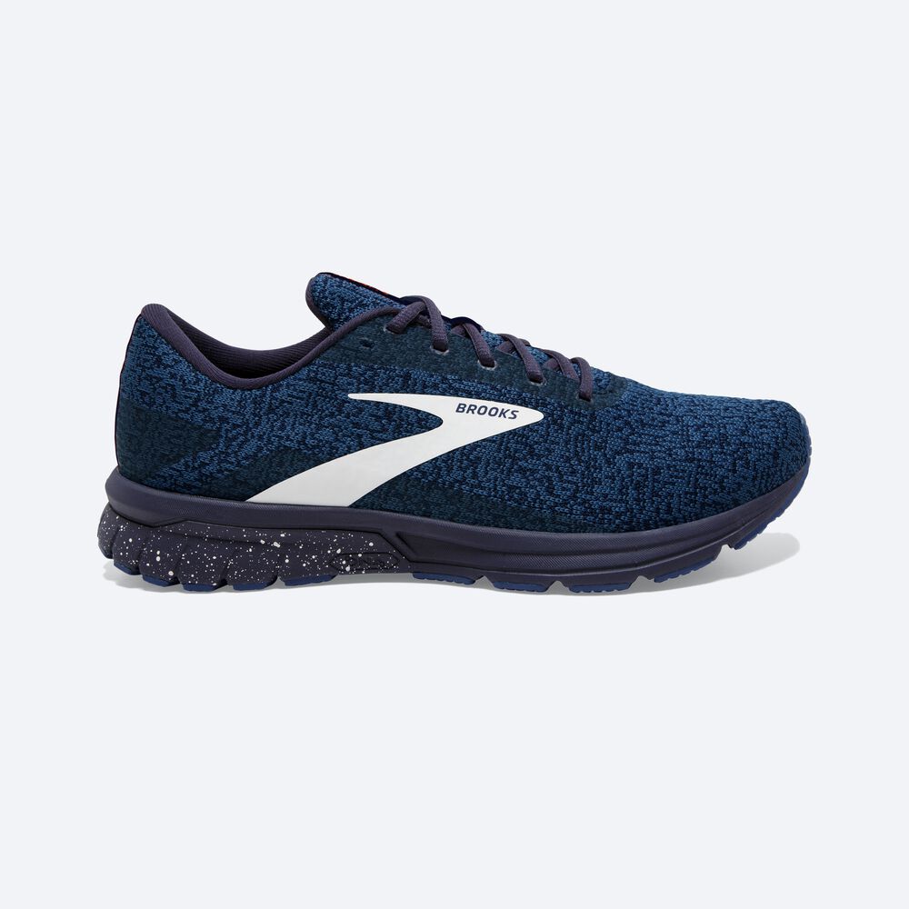 Zapatillas Running Brooks Signal 3 Hombre Azul Marino/Naranjas/Blancas | CR06178