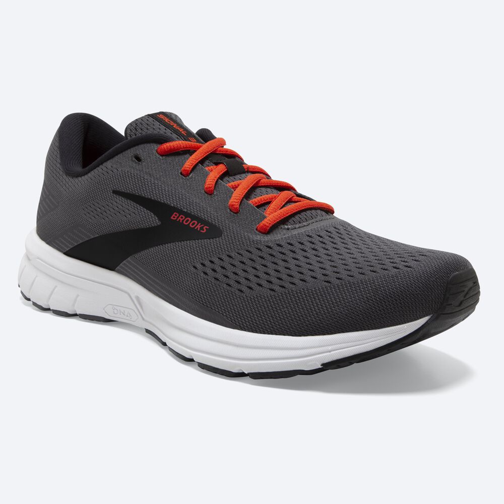 Zapatillas Running Brooks Signal 3 Hombre Negras/Rojas | CR45720