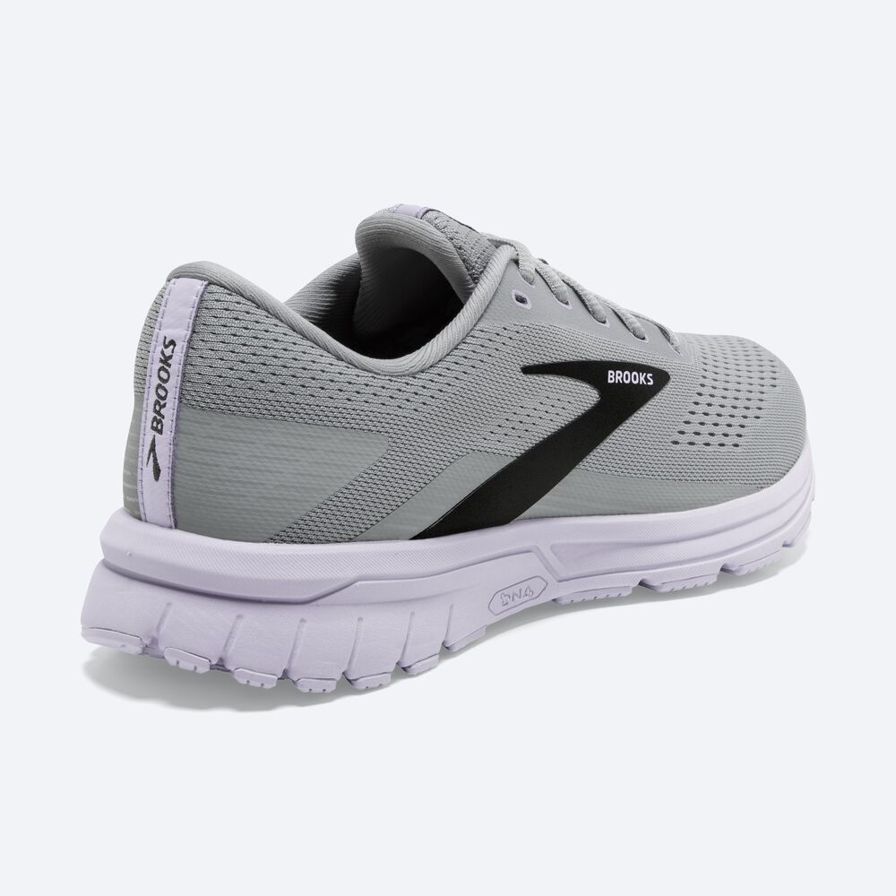 Zapatillas Running Brooks Signal 3 Mujer Gris/Lavanda Azules/Metal Negras | CR56214