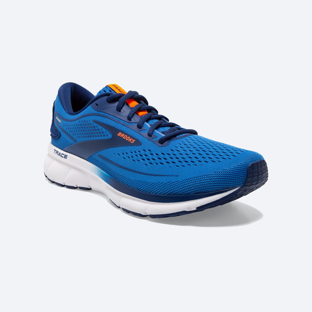 Zapatillas Running Brooks Trace 2 Hombre Azules/Azules/Naranjas | CR08673