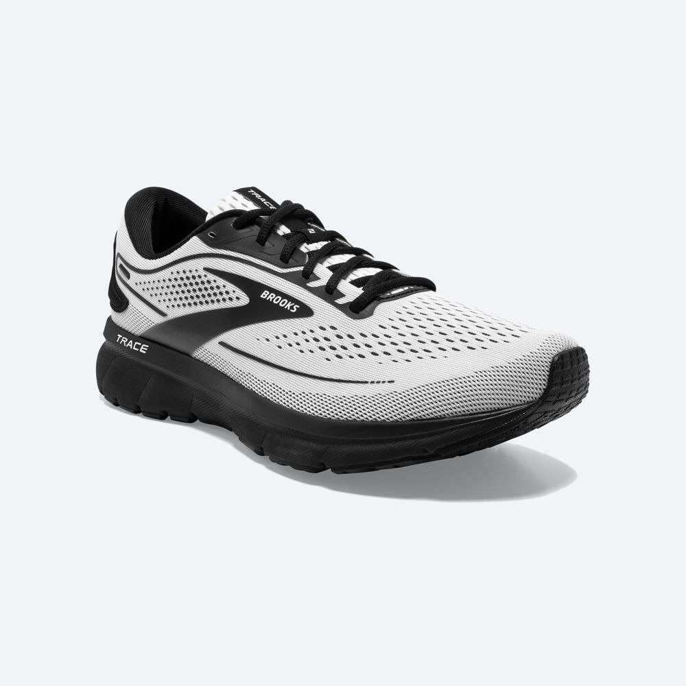 Zapatillas Running Brooks Trace 2 Hombre Blancas/Negras | CR71843