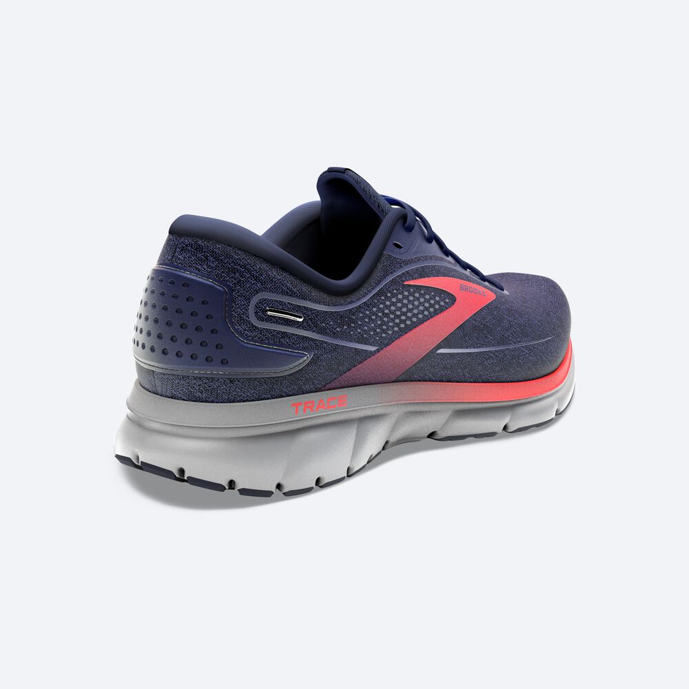 Zapatillas Running Brooks Trace 2 Hombre Azul Marino/Gris/Rojas | CR84593