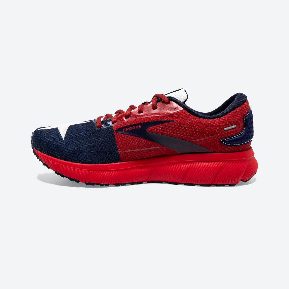 Zapatillas Running Brooks Trace 2 Hombre Rojas/Blancas/Azul Marino | CR95486