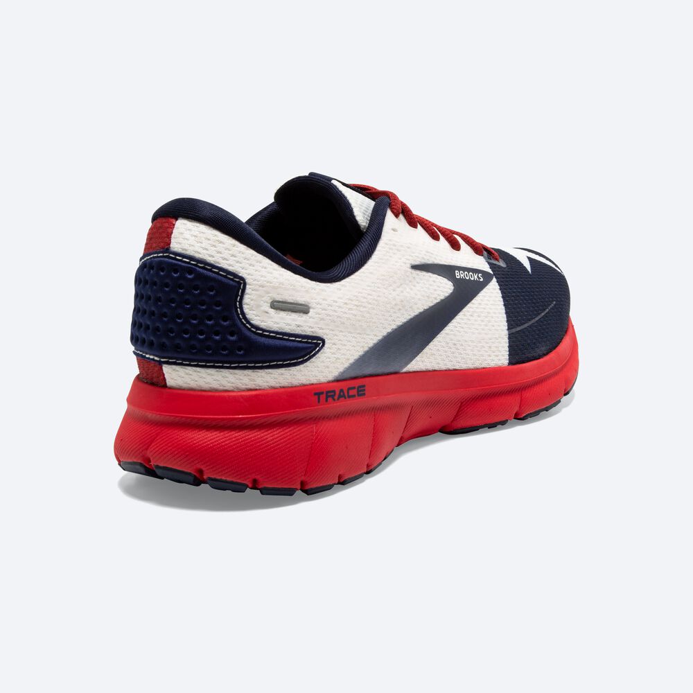 Zapatillas Running Brooks Trace 2 Hombre Rojas/Blancas/Azul Marino | CR95486