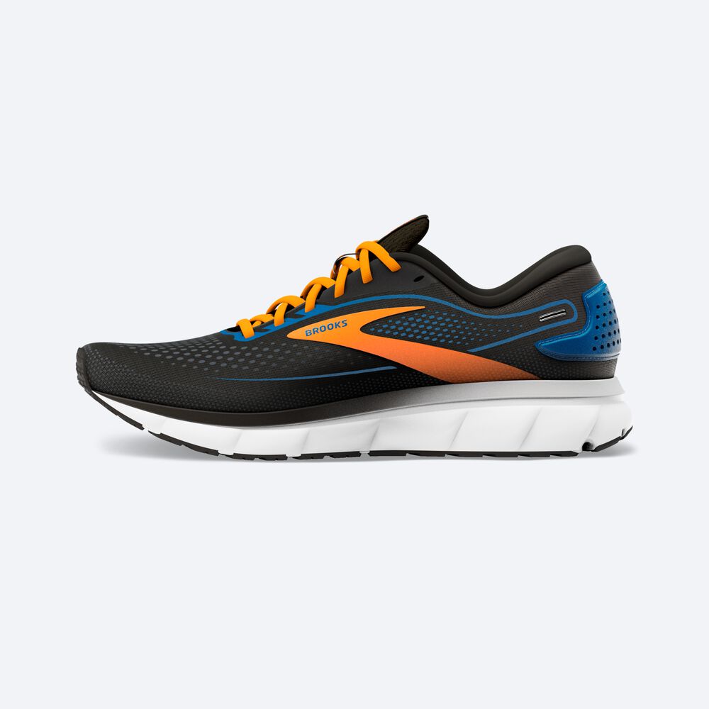 Zapatillas Running Brooks Trace 2 Hombre Negras/Azules/Naranjas | CR96281