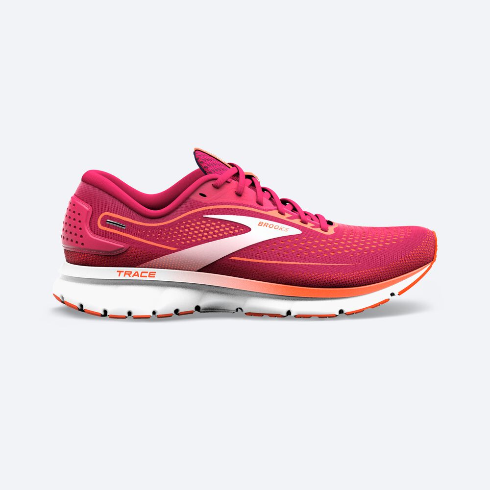 Zapatillas Running Brooks Trace 2 Mujer Rojas/Rosas | CR18596