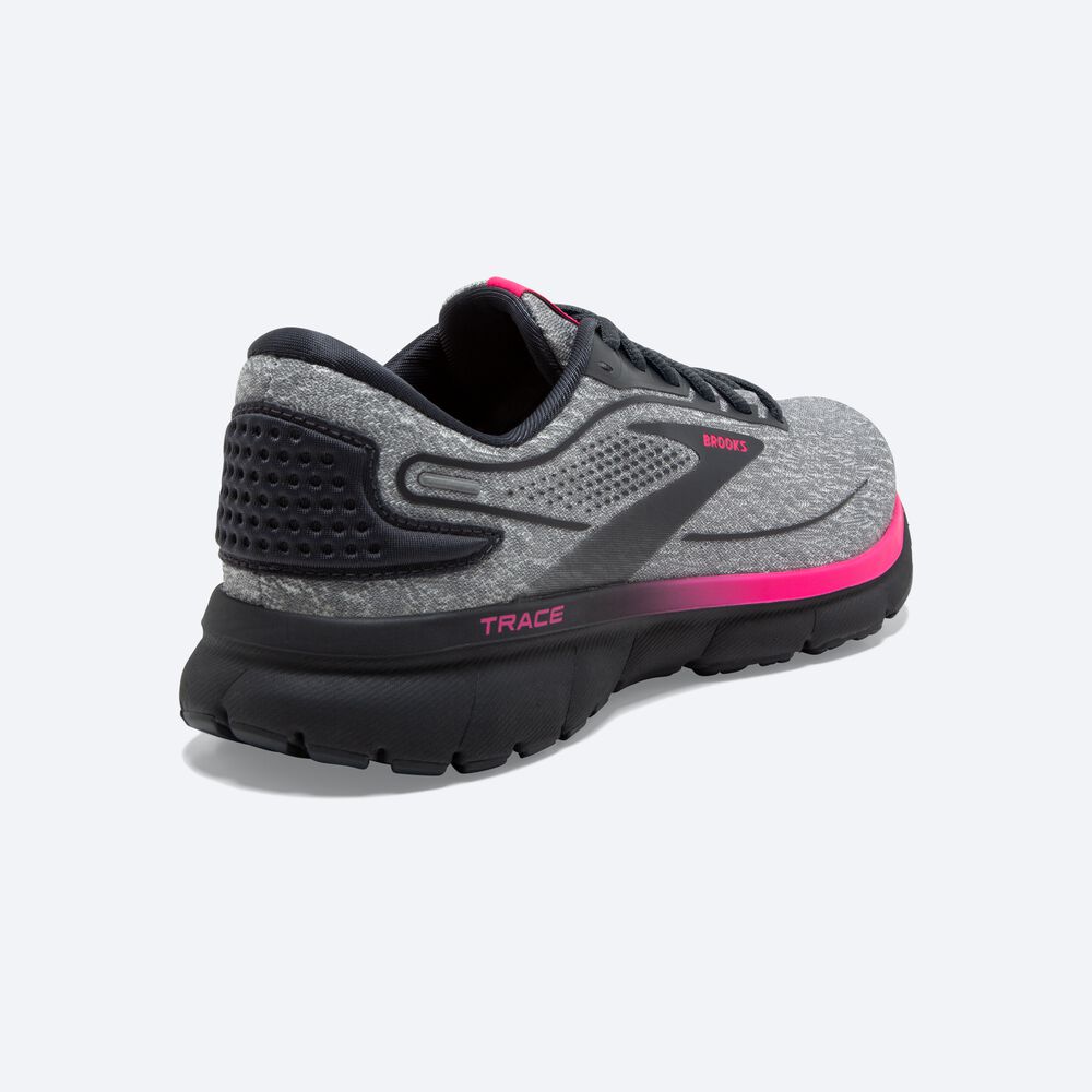 Zapatillas Running Brooks Trace 2 Mujer Gris/Rosas | CR24351