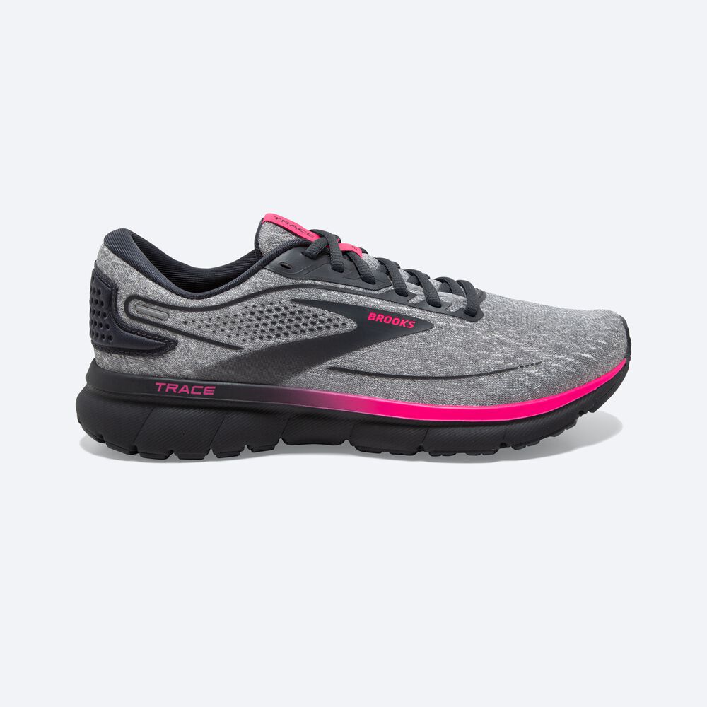 Zapatillas Running Brooks Trace 2 Mujer Gris/Rosas | CR24351